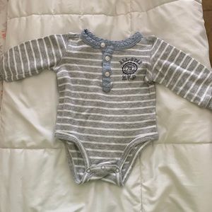 Carters Long sleeve baby boy onesie